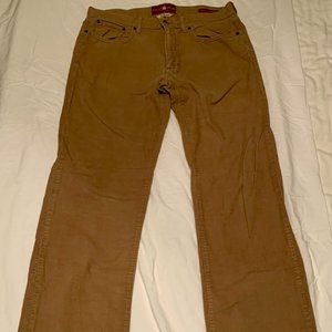 Lucky Brand 361 Vintage Straight Men's Corduroy Pants, size 32X32, Tan